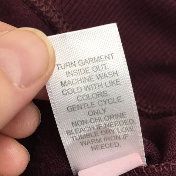 J. Jill Maroon Waffle Knit Tunic Top Womens Medium Petite V Neck Long Sleeve - Picture 7 of 11